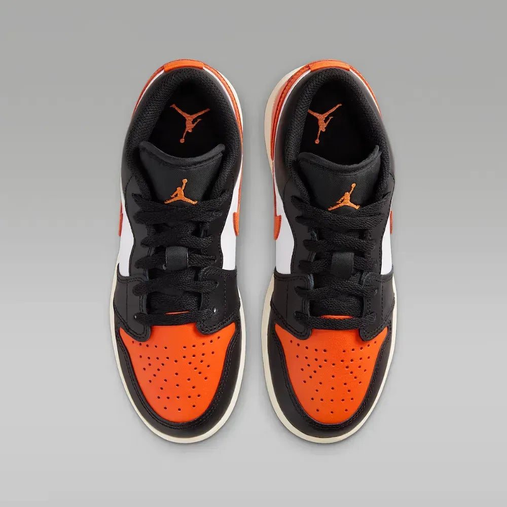 Air Jordan 1 Low GS - Laranja/Preto