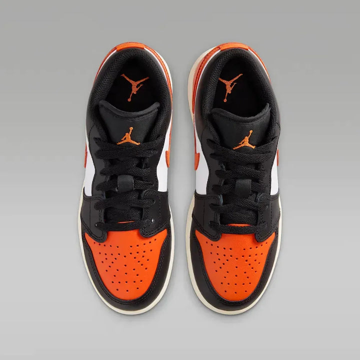 Air Jordan 1 Low GS - Laranja/Preto