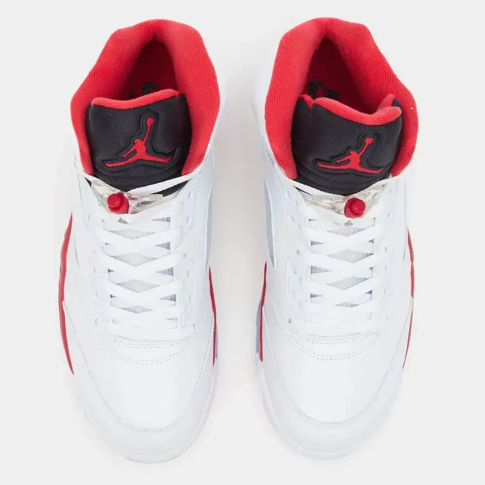 Air Jordan 5 - Branco/Vermelho/Preto