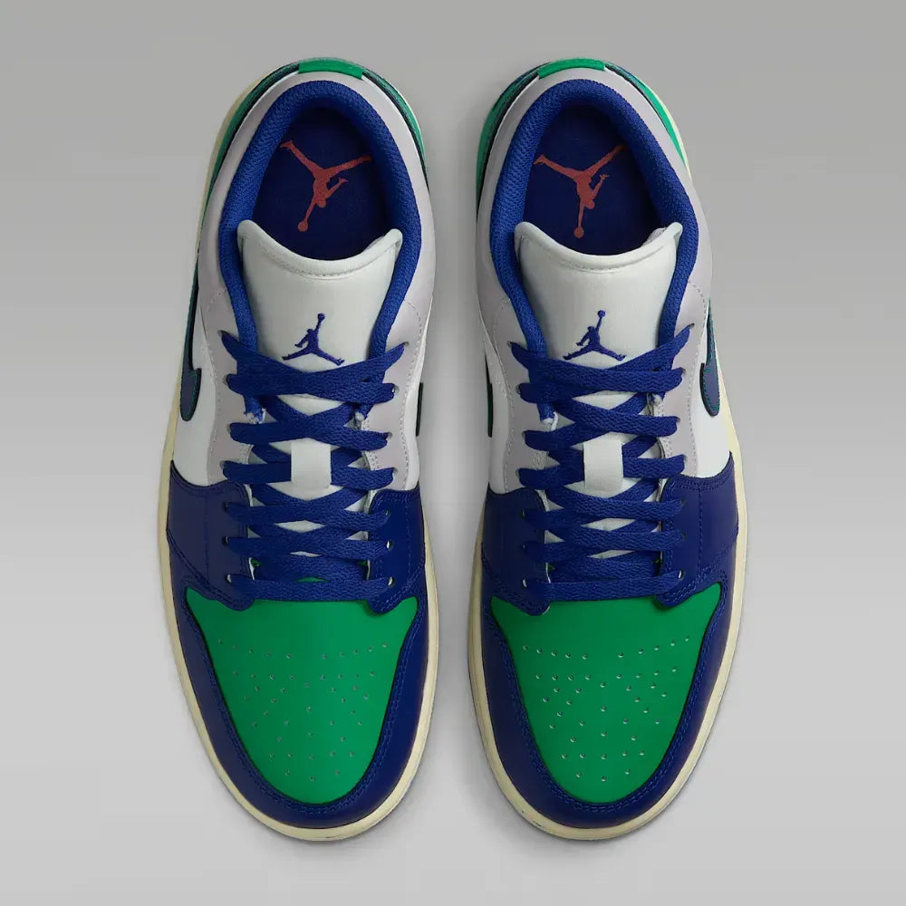 Air Jordan 1 Low - Branco/Verde/Azul