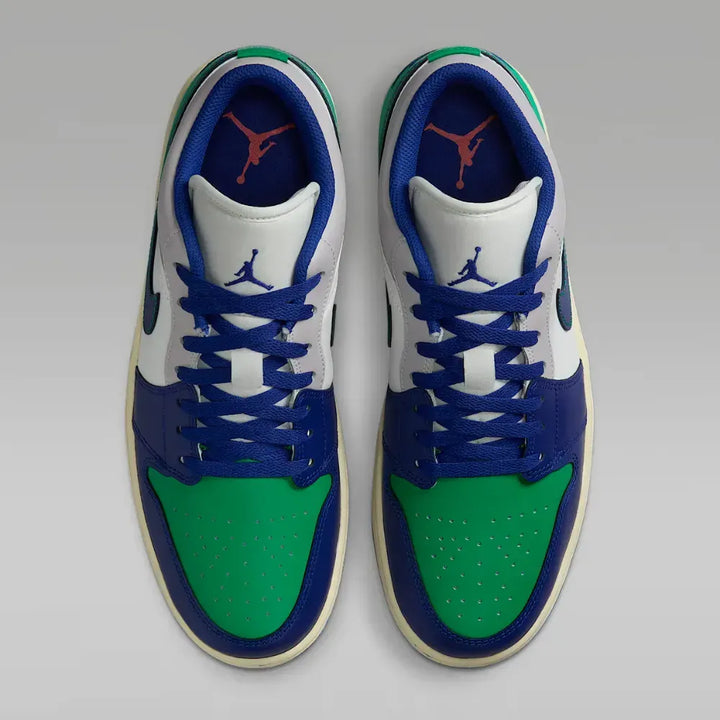 Air Jordan 1 Low - Branco/Verde/Azul