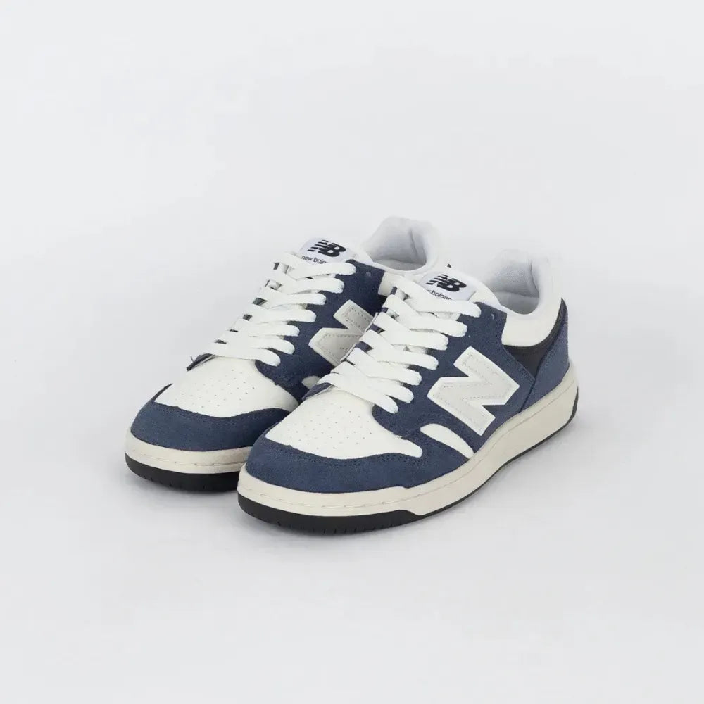 New Balance 480 Low - Bege/ Azul Marinho