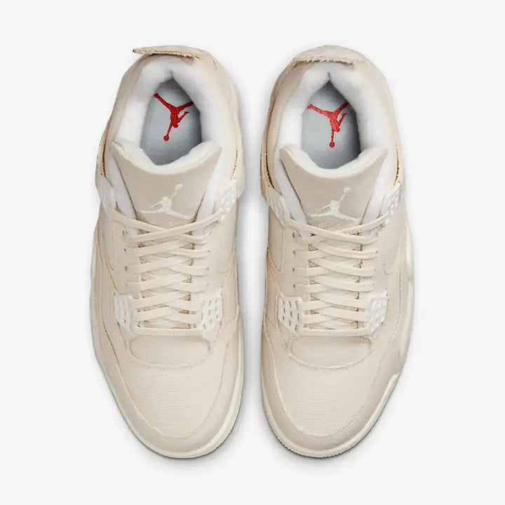 Air Jordan 4 - Off White/Vermelho/Azul