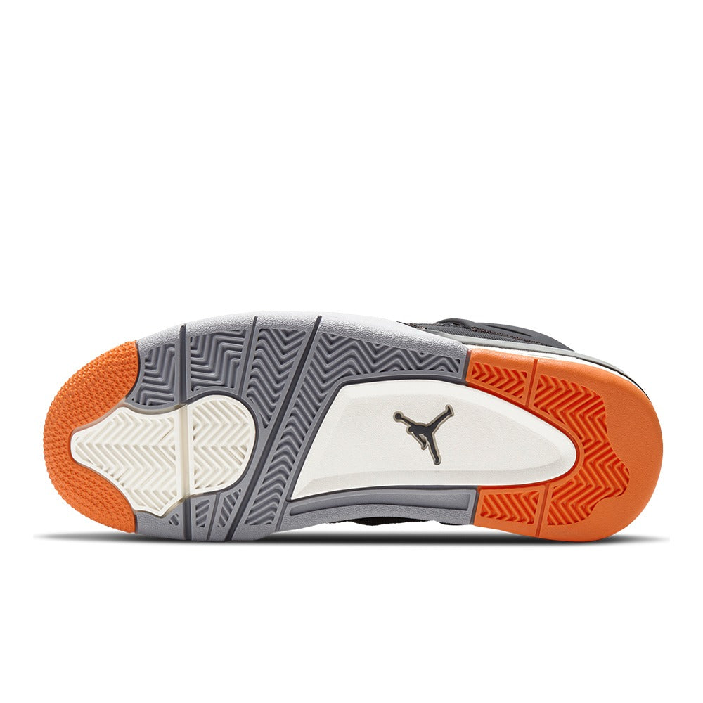 Air Jordan 4 - Carvão/Laranja/Cinza