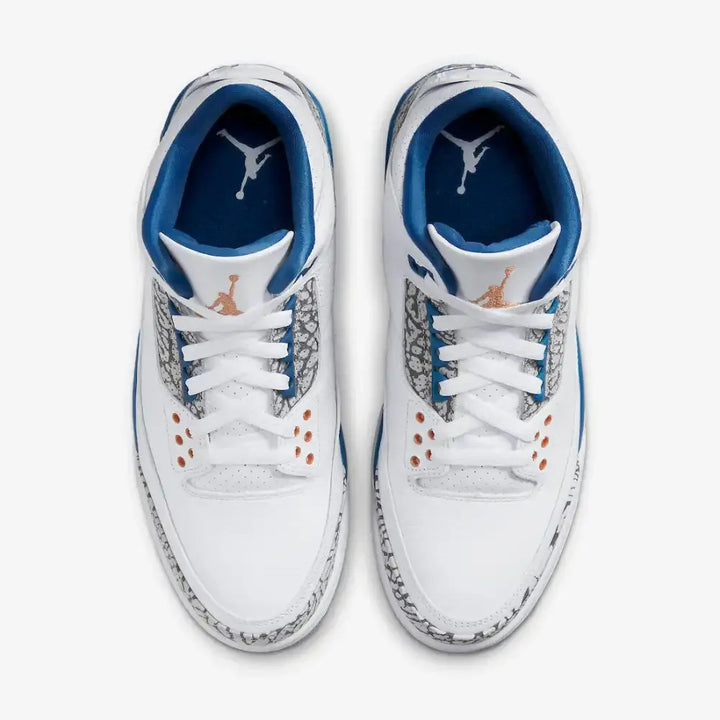 Air Jordan 3 - Branco/Azul Profundo