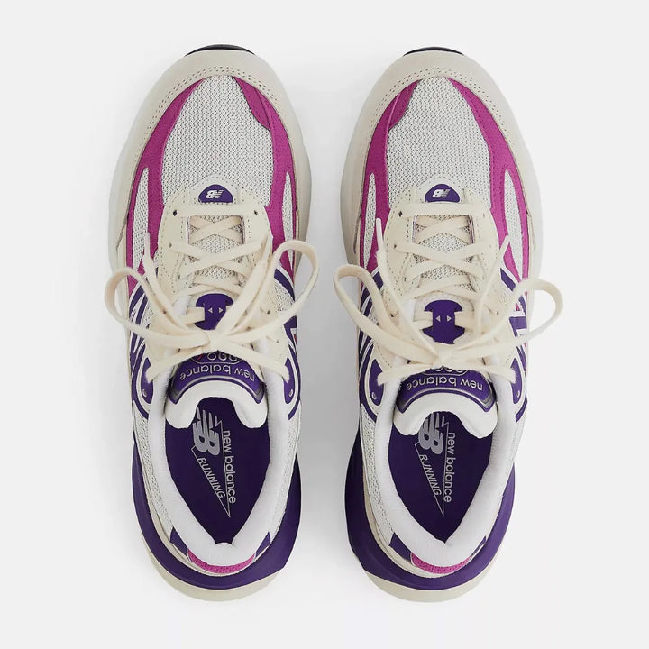 NB 990v6 Made in USA - Creme/Roxo