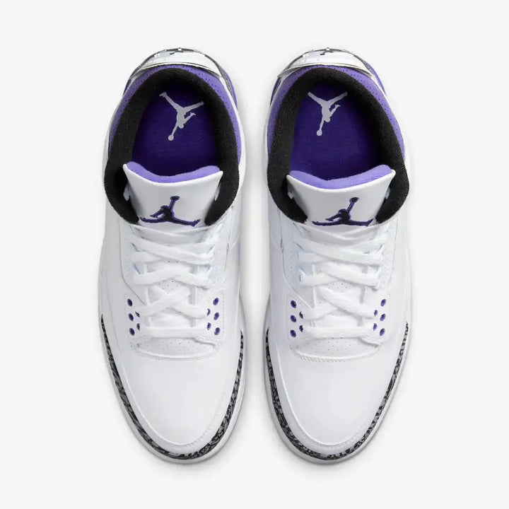 Jordan 3 Retro - Branco/Roxo