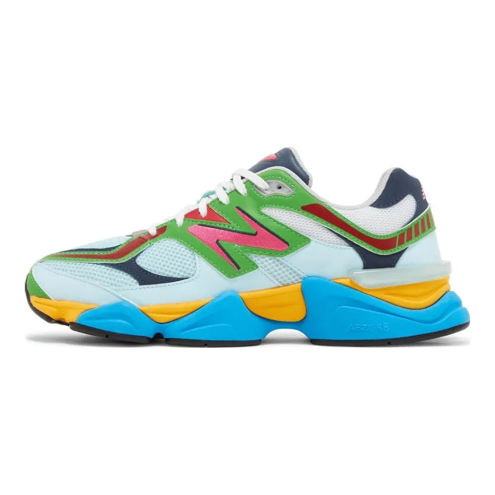 New Balance 9060 - Azul Claro/Verde/Amarelo