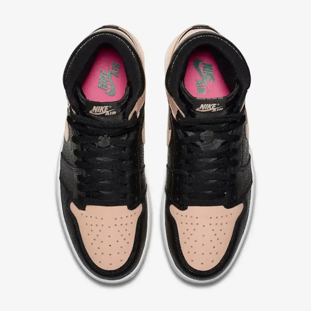Jordan 1 Retro High - Preto/Rosa Crimson/Branco
