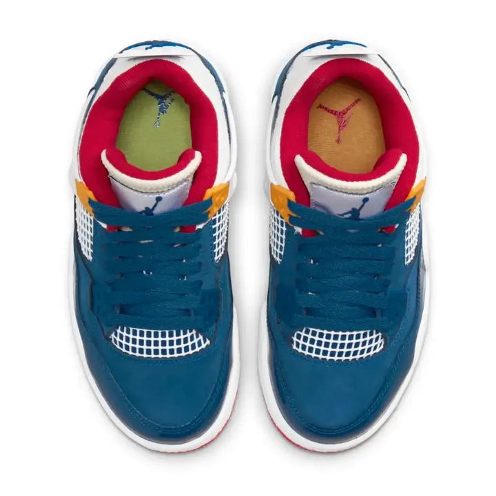 Air Jordan 4 - Azul Profundo/Branco/Vermelho