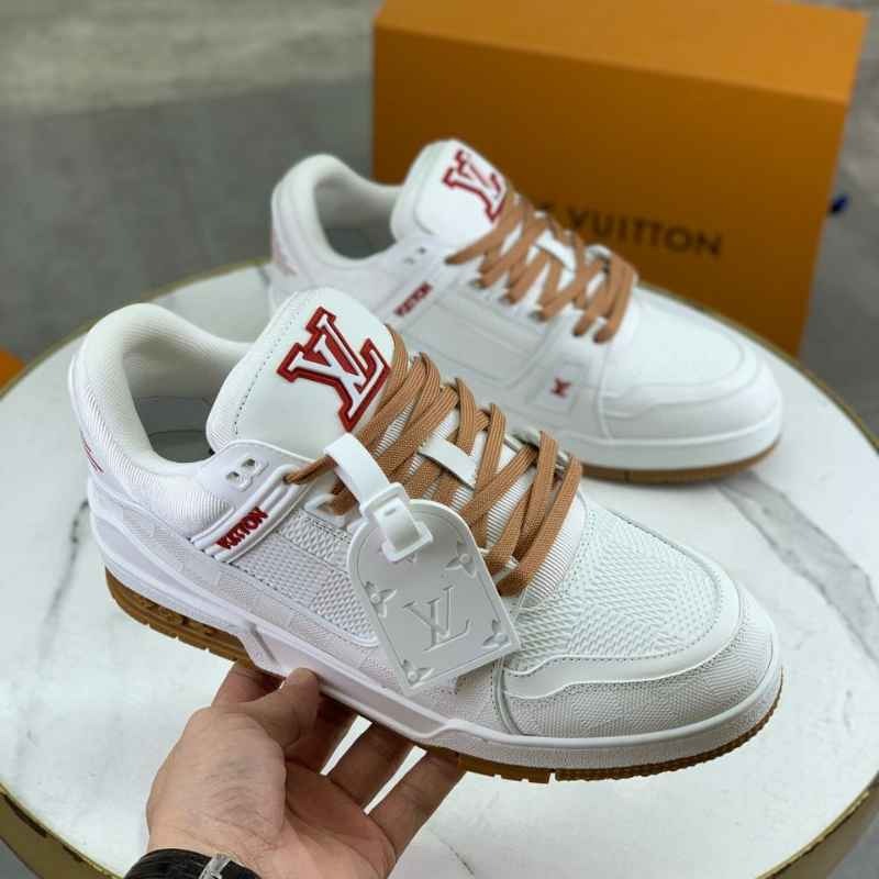 Louis Vuitton LV Trainer – Branco/Vermelho