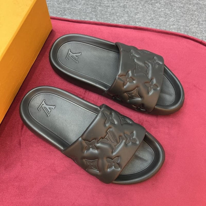 Slide Louis Vuitton Waterfront – Preto