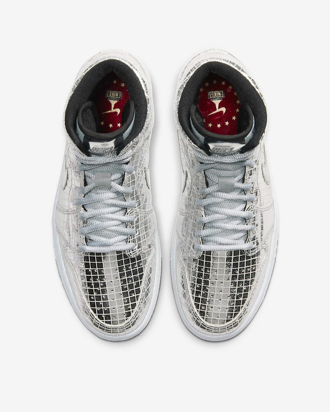 Air Jordan 1 Mid - Prata Metálica