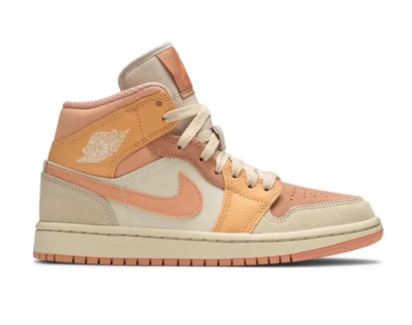Air Jordan 1 Mid - Laranja/Bege