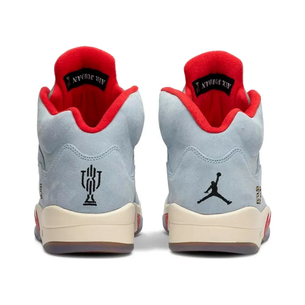 Air Jordan 5 - Azul Gelo/Vermelho
