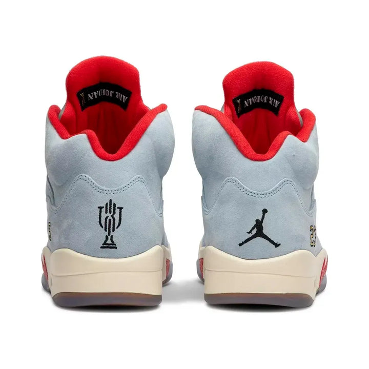 Air Jordan 5 - Azul Gelo/Vermelho