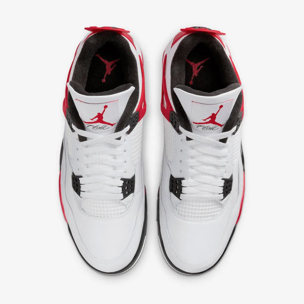 Air Jordan 4 - Branco/Vermelho/Preto