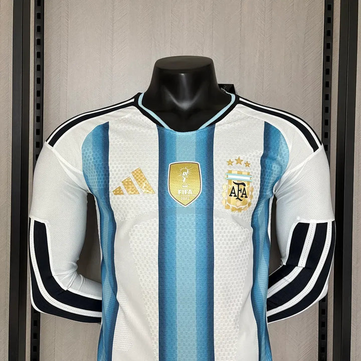 Camisa Argentina Home 2026 Manga Longa - Versão Jogador