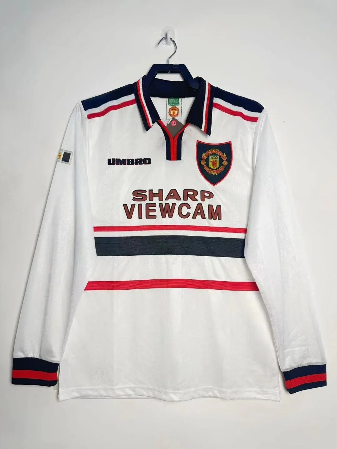 Camisa Retrô Manchester United 1998/99 Away - Manga Longa