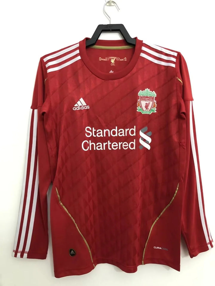 Camisa Retrô Liverpool 2010 Home - Manga Longa