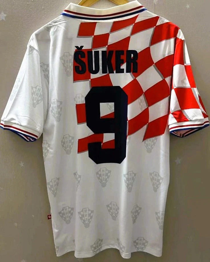 Camisa Retrô Croácia 1998/99 Home - SUKER #9
