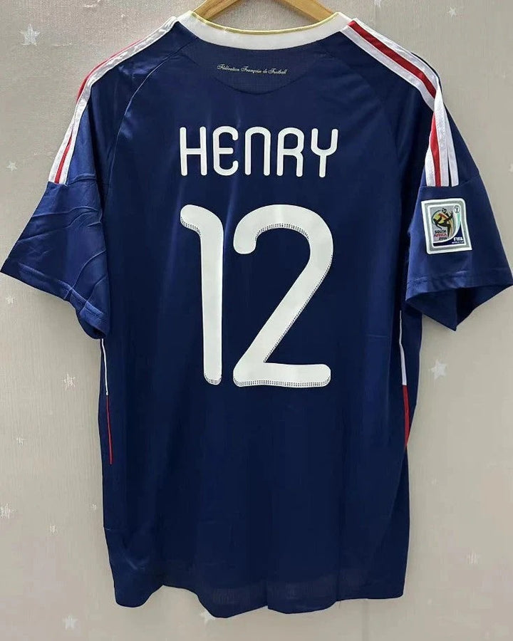 Camisa Retrô França 2010/11 Home - HENRY #12 (+Patches)
