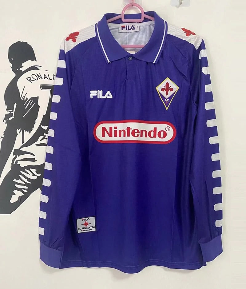 Camisa Retrô Fiorentina 1998/99 Home - Manga Longa