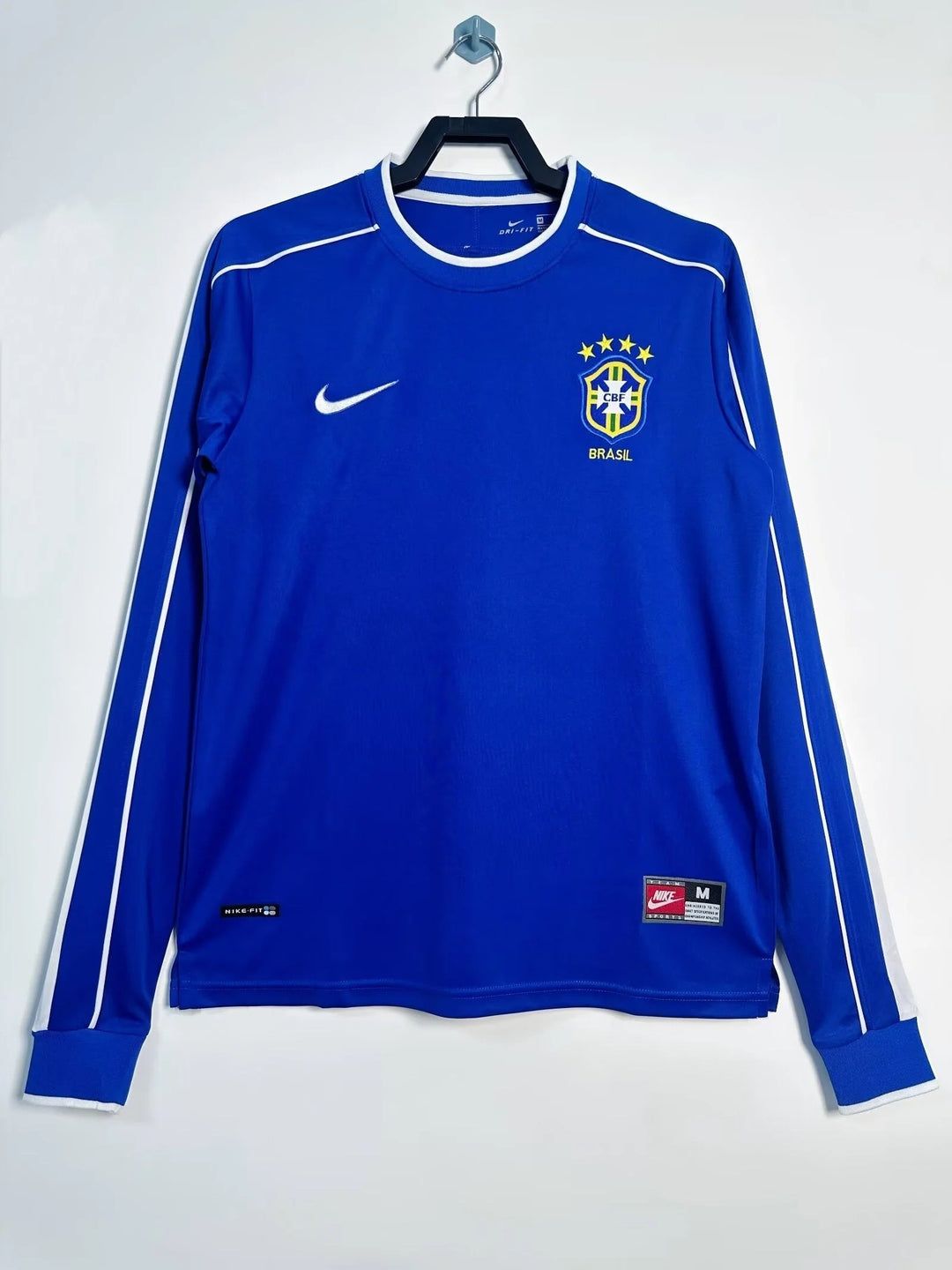 Camisa Retrô Brasil 1998 Away - Manga Longa