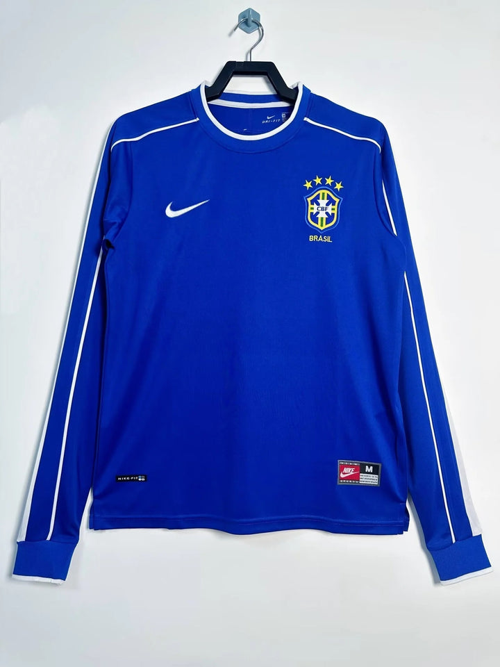 Camisa Retrô Brasil 1998 Away - Manga Longa
