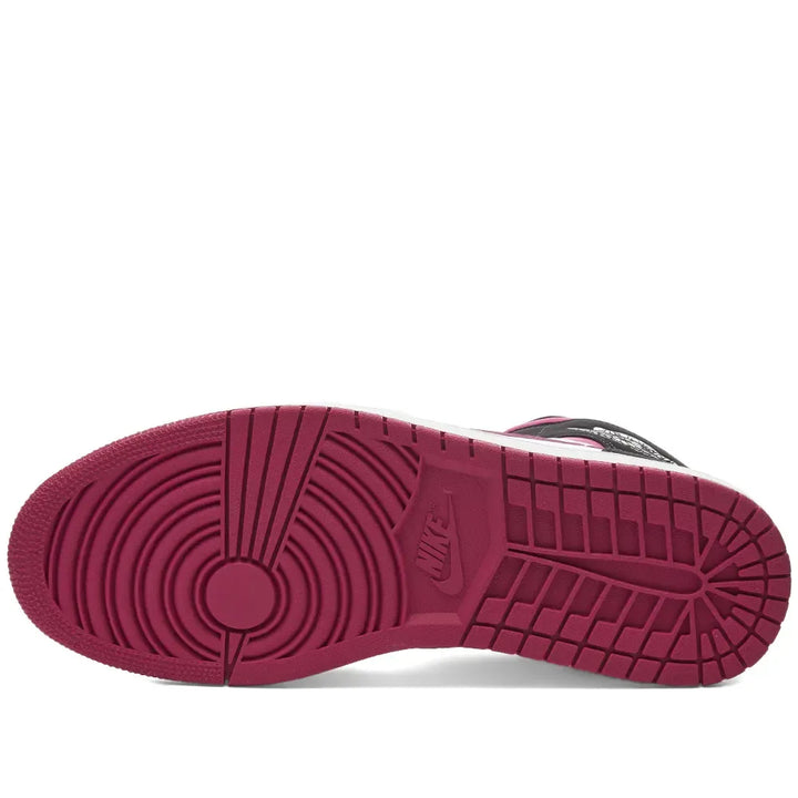 Jordan 1 Mid - Branco/Preto/Magenta