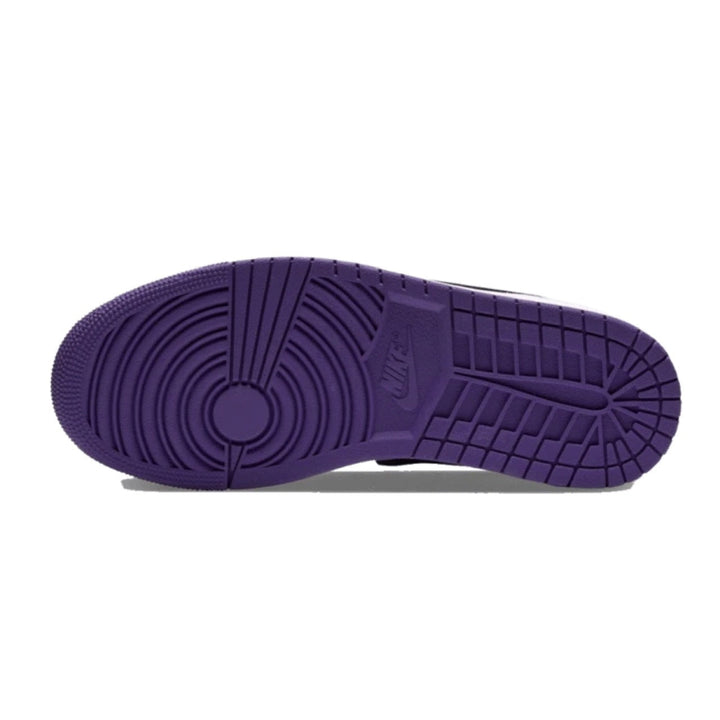 Jordan 1 Mid SE - Branco/Preto/Roxo/Rosa