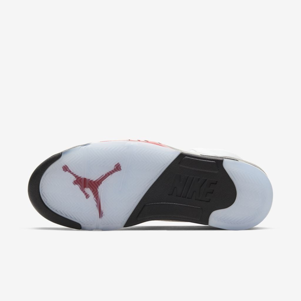 Air Jordan 5 - Branco/Preto/Vermelho