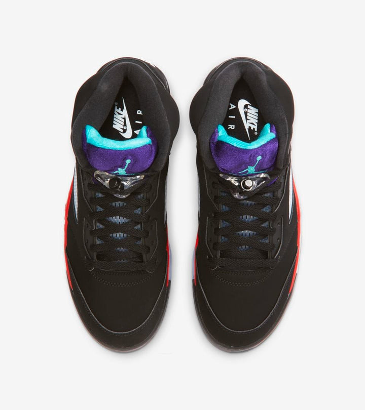 Air Jordan 5 - Preto/Vermelho/Violeta
