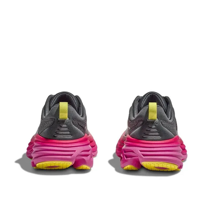 Hoka Bondi 8 - Cinza Escuro/Rosa