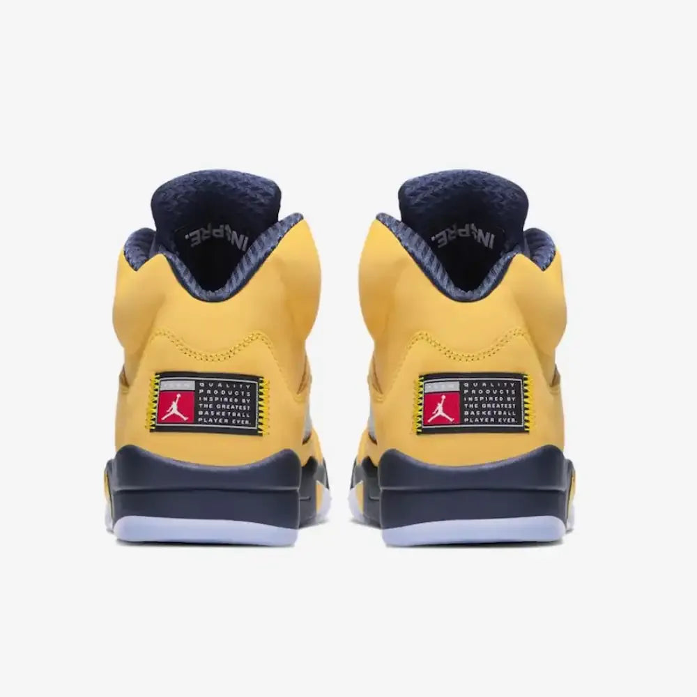 Air Jordan 5 - Amarelo/Azul Marinho