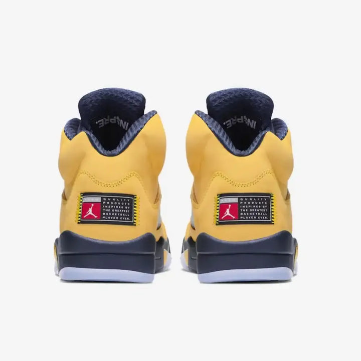 Air Jordan 5 - Amarelo/Azul Marinho