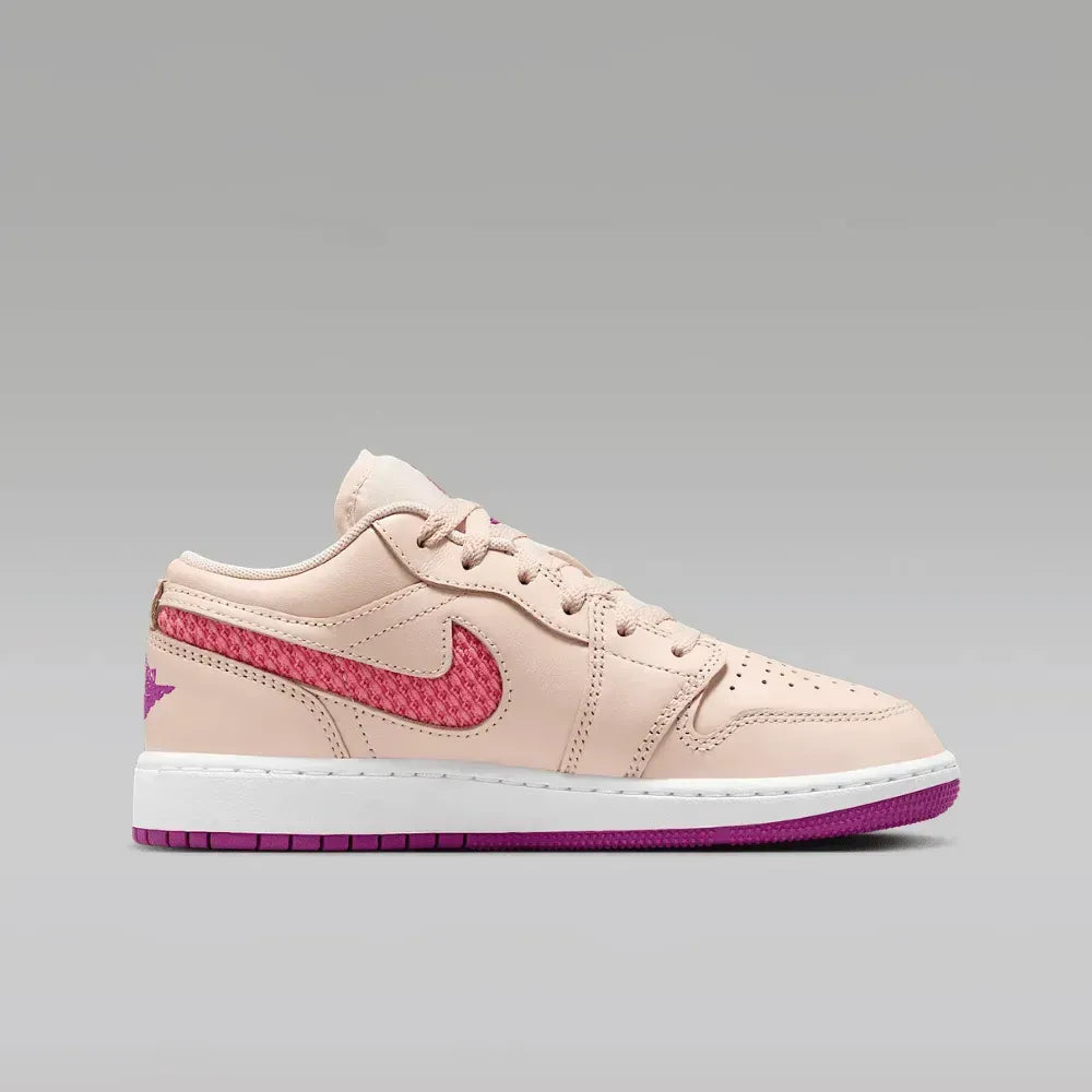 Air Jordan 1 Low SE GS - Creme/Rosa