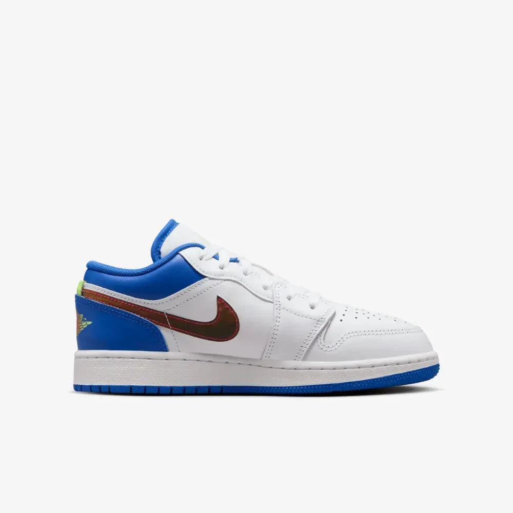 Air Jordan 1 Low SE - Branco/Azul/Dourado