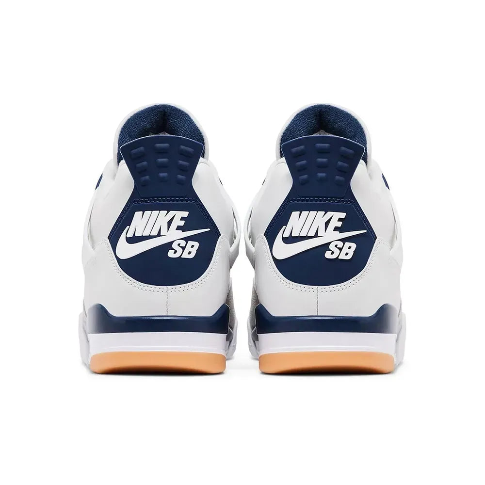 Air Jordan 4 - Branco/Azul Marinho/Creme Inglês