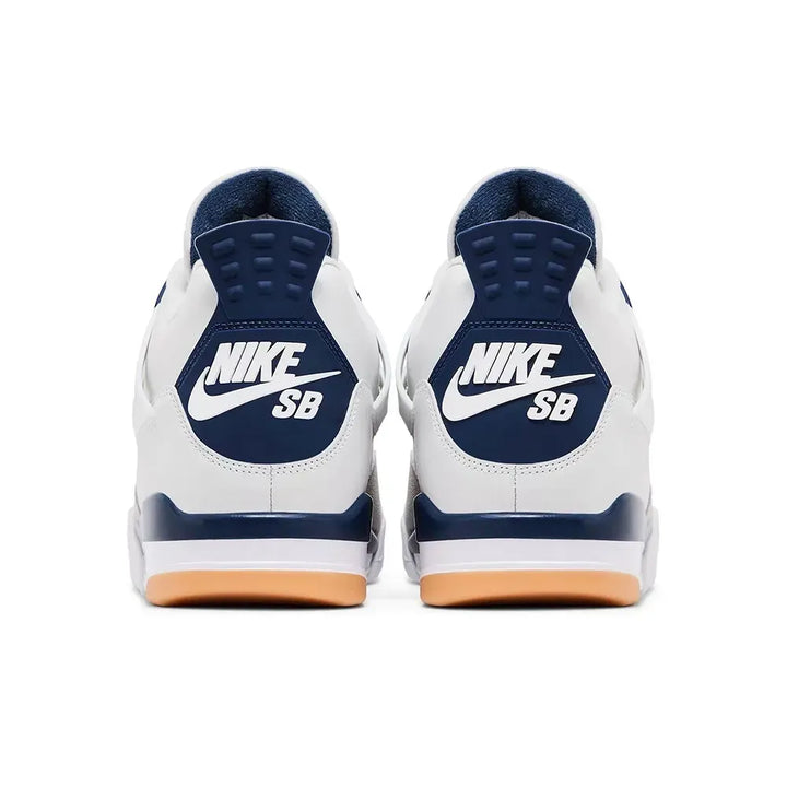 Air Jordan 4 - Branco/Azul Marinho/Creme Inglês