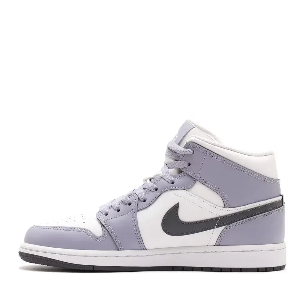 Air Jordan 1 Mid - Branco/Cinza