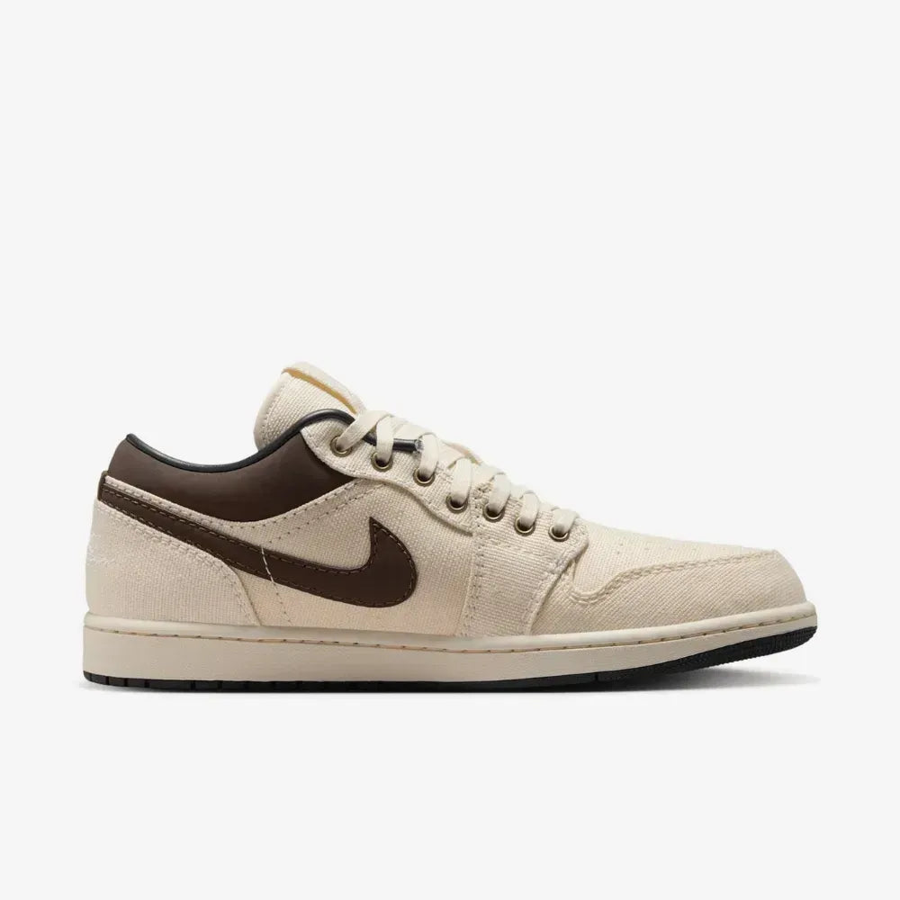 Air Jordan 1 Low Premium - Bege/Marrom