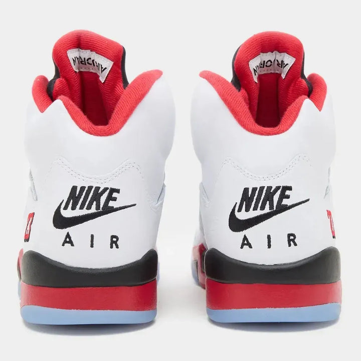 Air Jordan 5 - Branco/Vermelho/Preto
