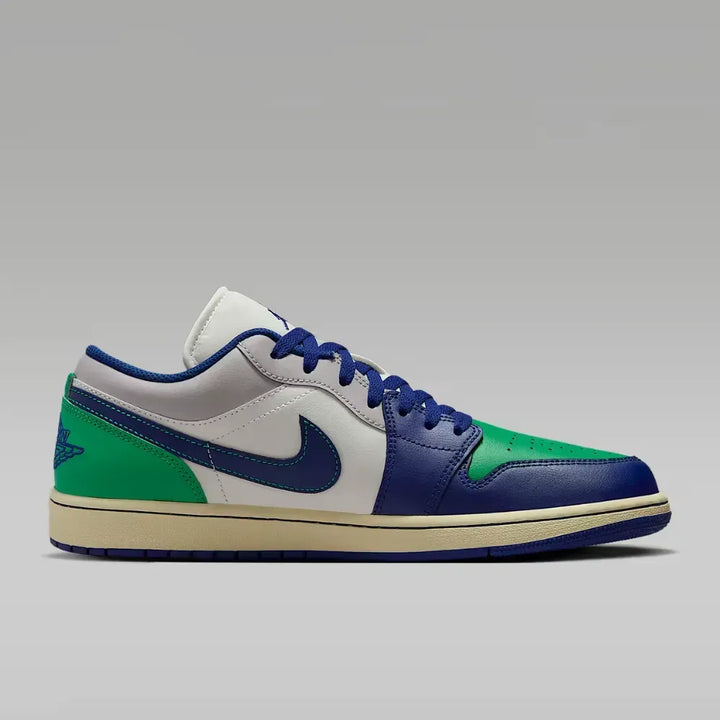 Air Jordan 1 Low - Branco/Verde/Azul