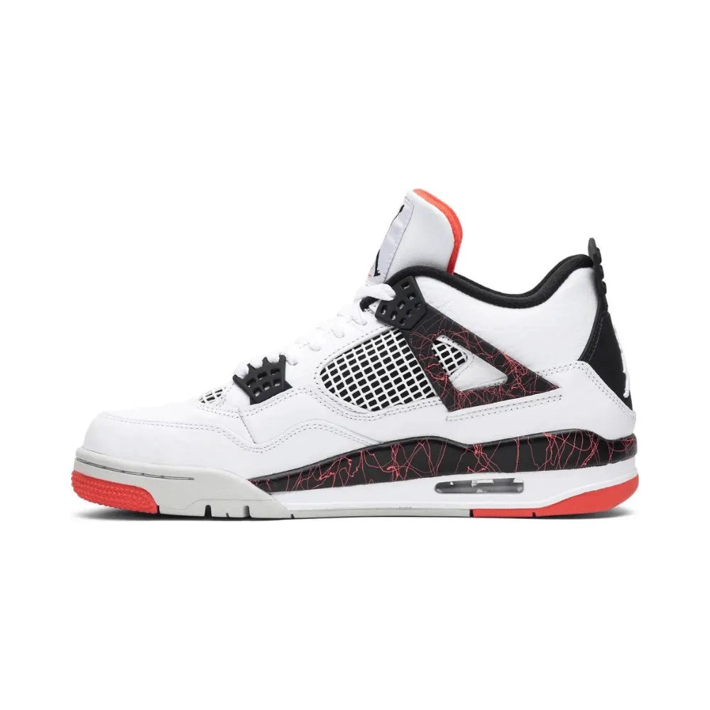 Air Jordan 4 - Branco/Preto/Borgonha