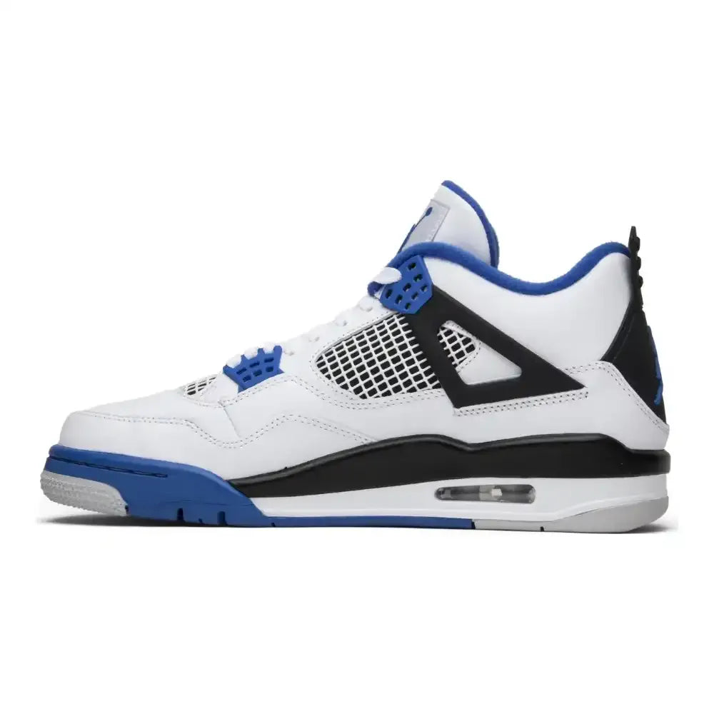 Air Jordan 4 - Branco/Preto/Azul Cobalto