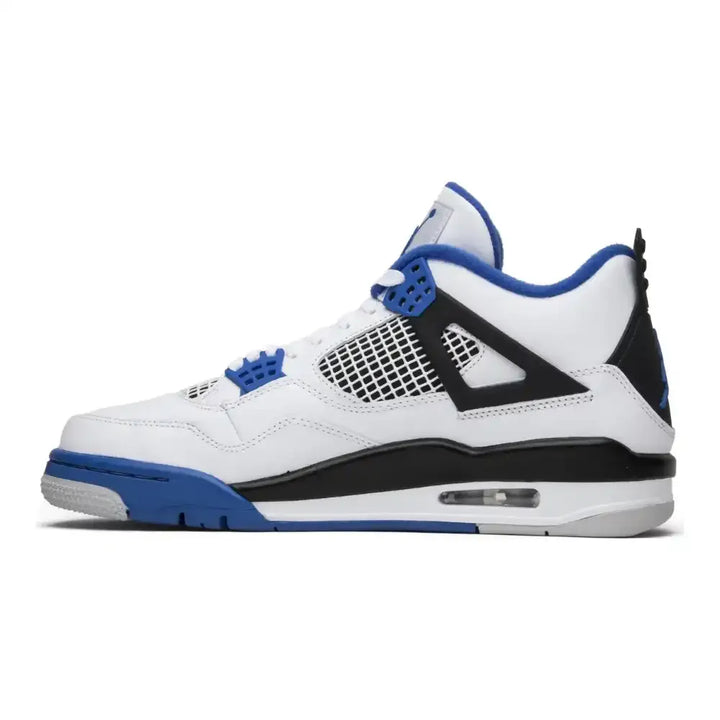 Air Jordan 4 - Branco/Preto/Azul Cobalto