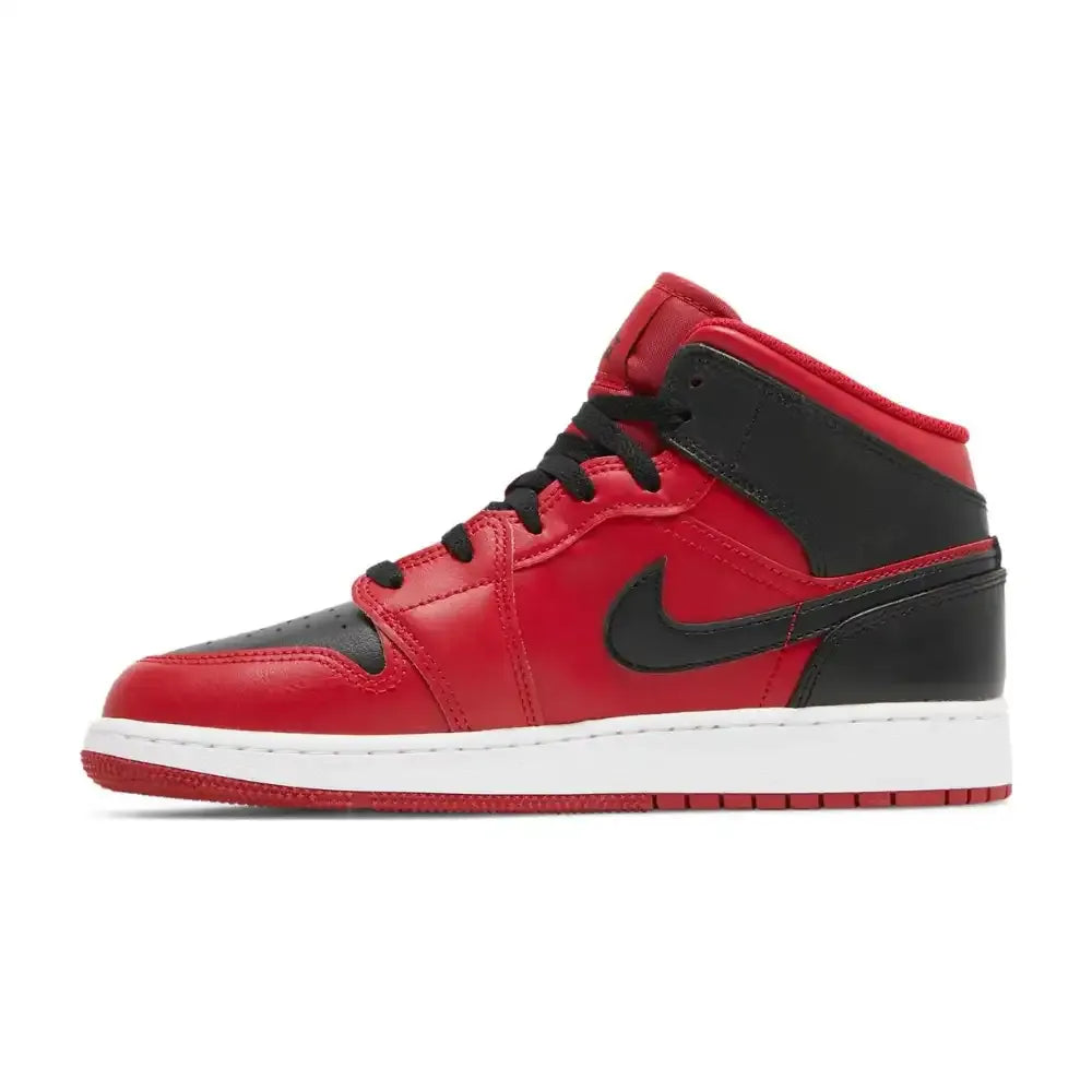 Jordan 1 Mid Reverse Bred - Vermelho/Preto