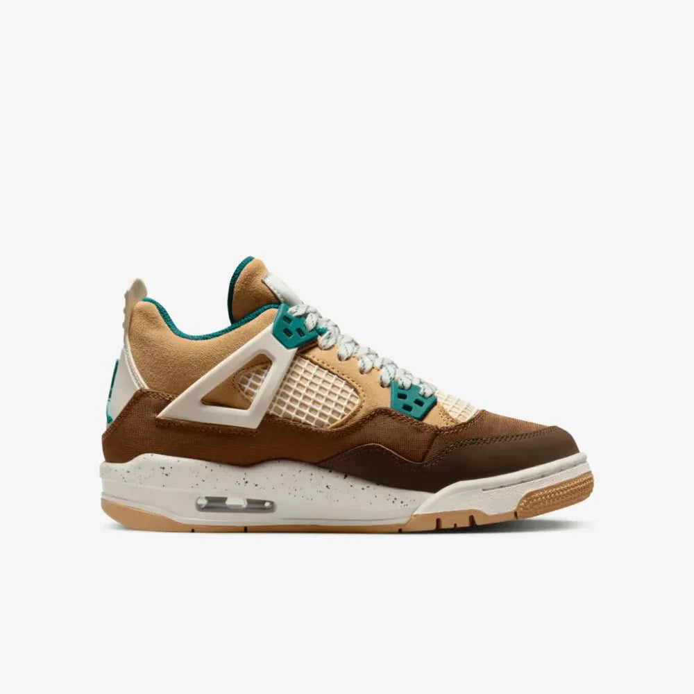 Air Jordan 4 - Marrom/Caramelo/Verde Petróleo