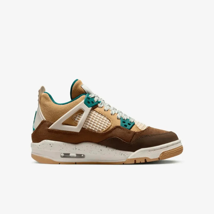 Air Jordan 4 - Marrom/Caramelo/Verde Petróleo